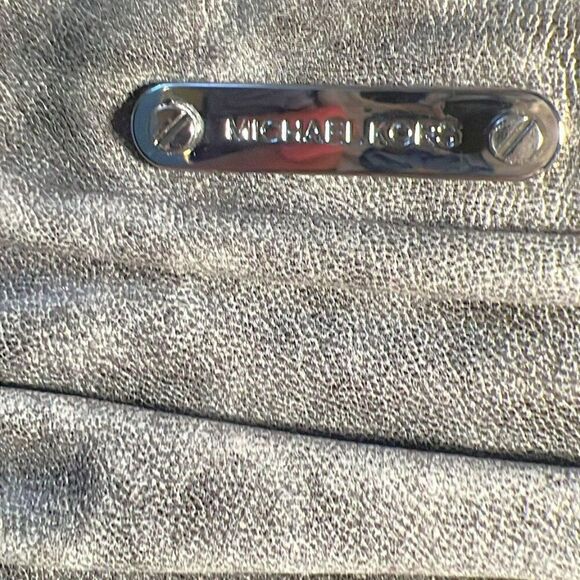 Michael Kors Webster Leather Ruched Clutch/Shoulder Bag - Picture 8 of 12